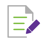 Document with pen icon