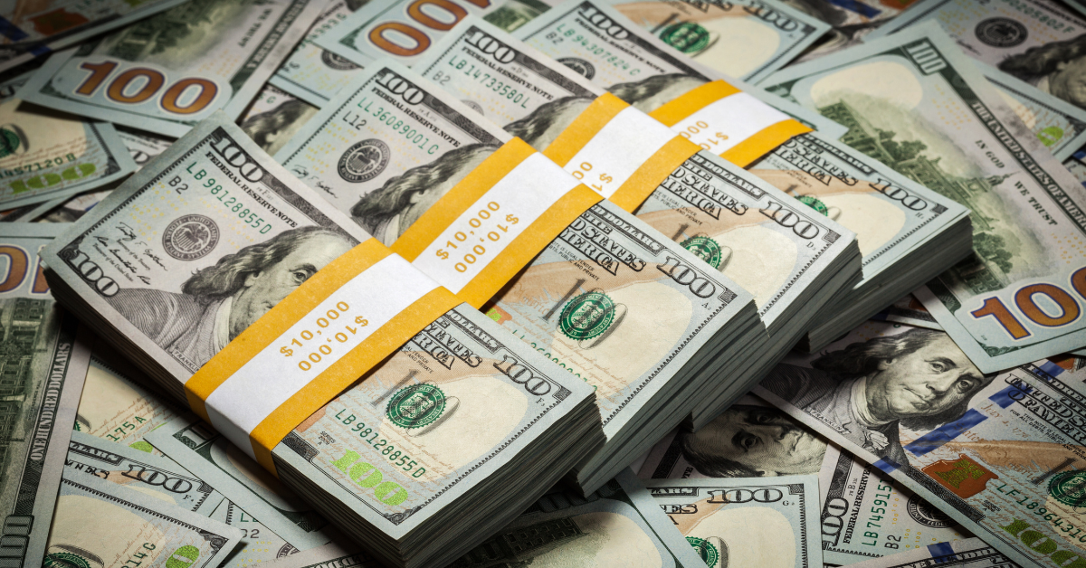 stacks of money
